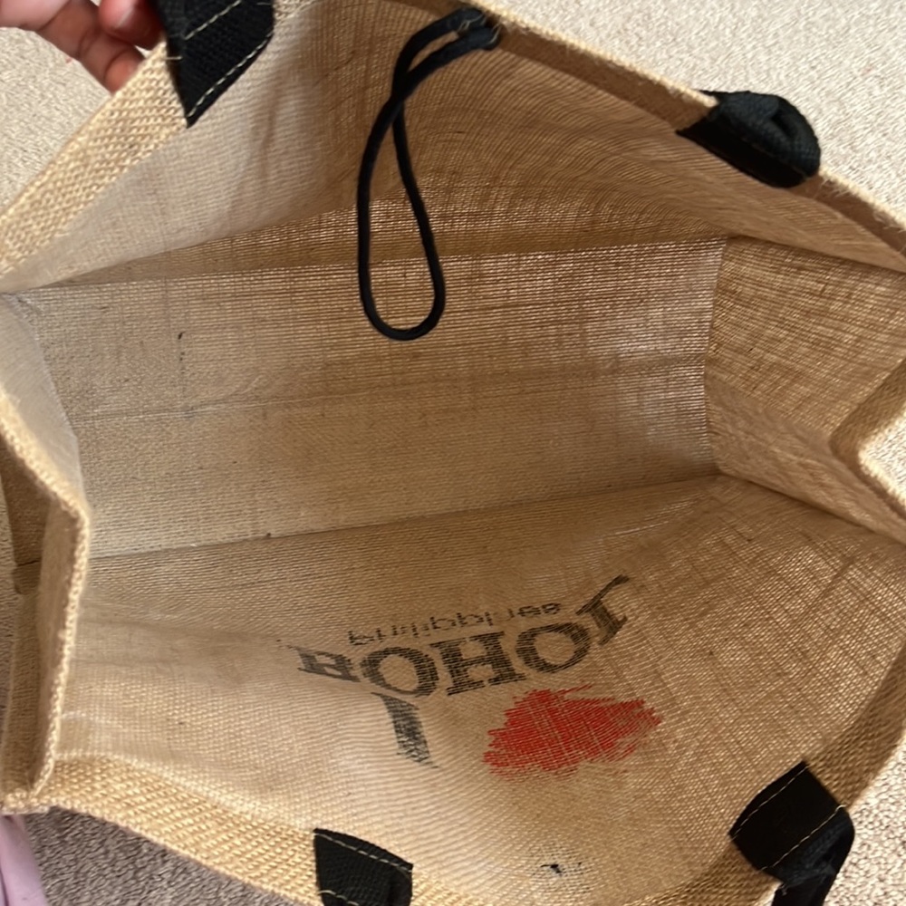 Burlap Beach Tote Bag - Picture 9 of 9